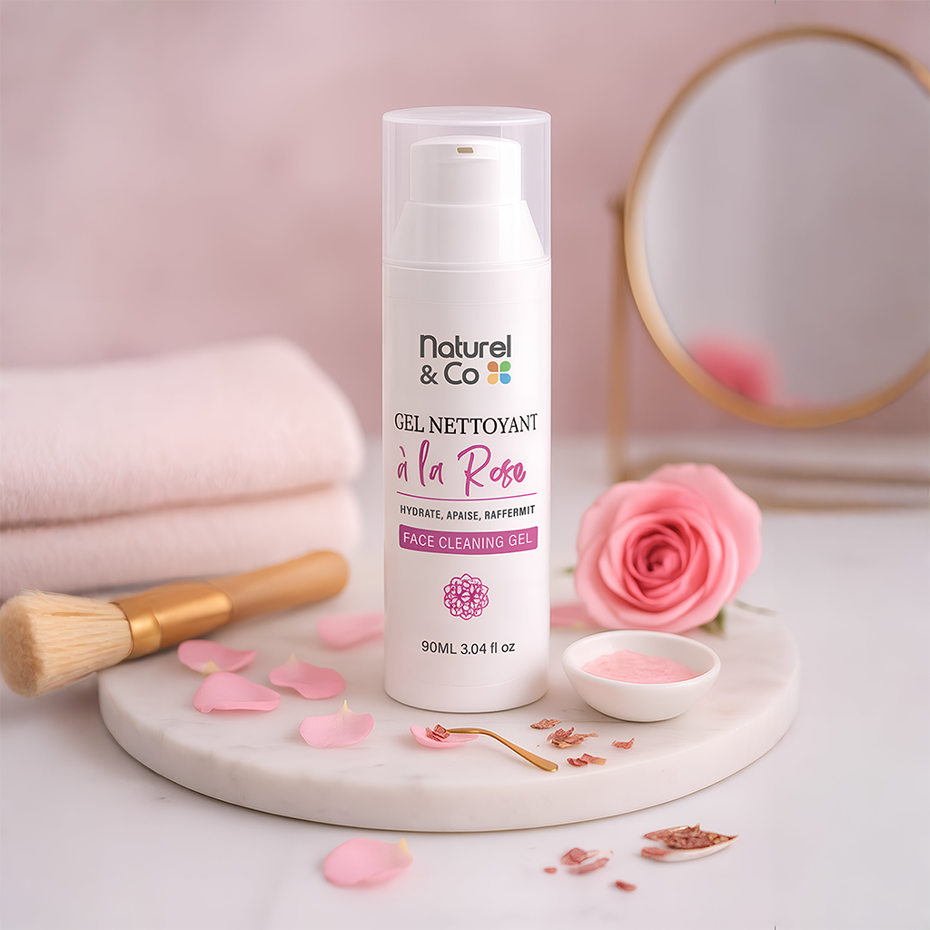 Gel nettoyant visage à la rose 90ml – Image 2