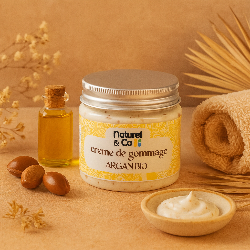 Crème de gommage argan bio 200ml – Image 2